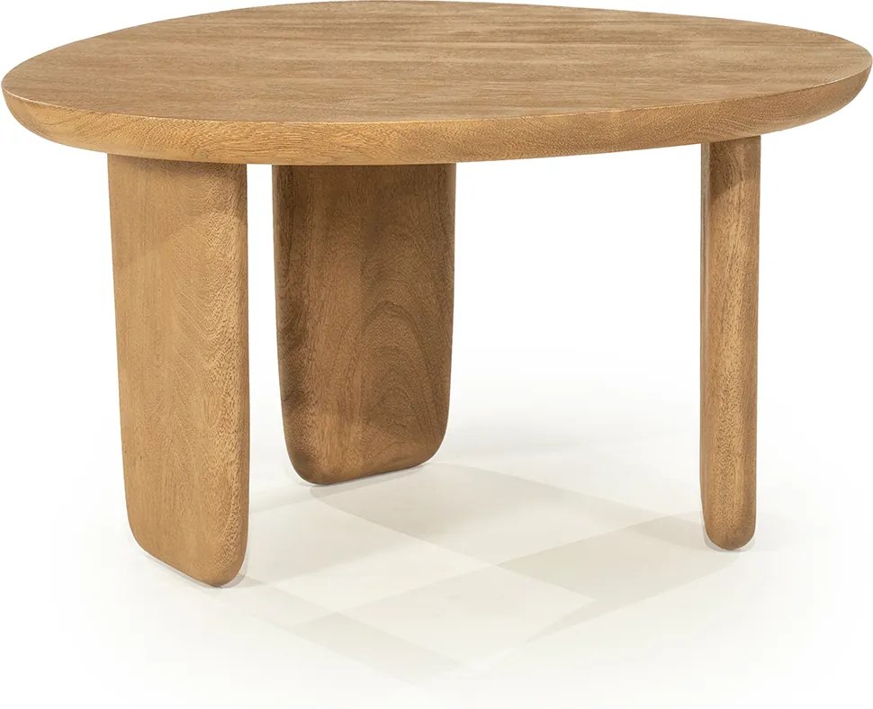 Hoge 3-poot Salontafel Eiken - 65 X 56cm.