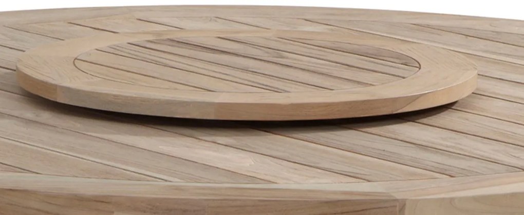 Taste by 4 Seasons Rhodos tuinset met Louvre tafel teak blad Ø 160 cm SALE  Tuinset    houtkleur weerbestendig