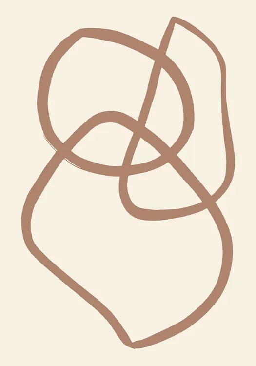 Ilustratie Abstract Lines Mocha 5, Pictufy Studio