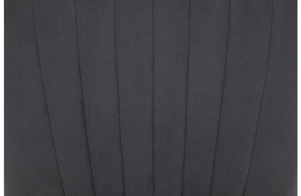 Goossens Eetkamerstoel Rob antraciet velvet stof leuning, urban industrieel