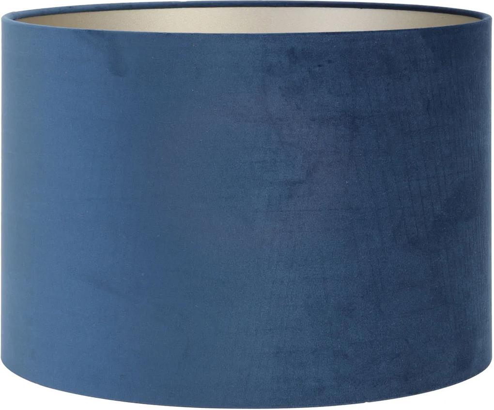 Lampenkap cilinder VELOURS - 40-40-30cm - petrol blue