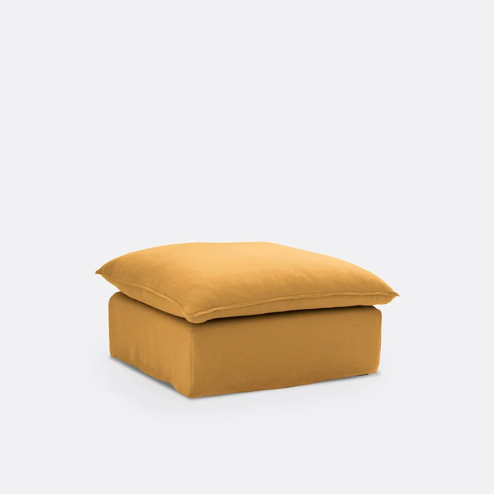 Poef, afneembare hoes, gekreukt linnen, ODNA