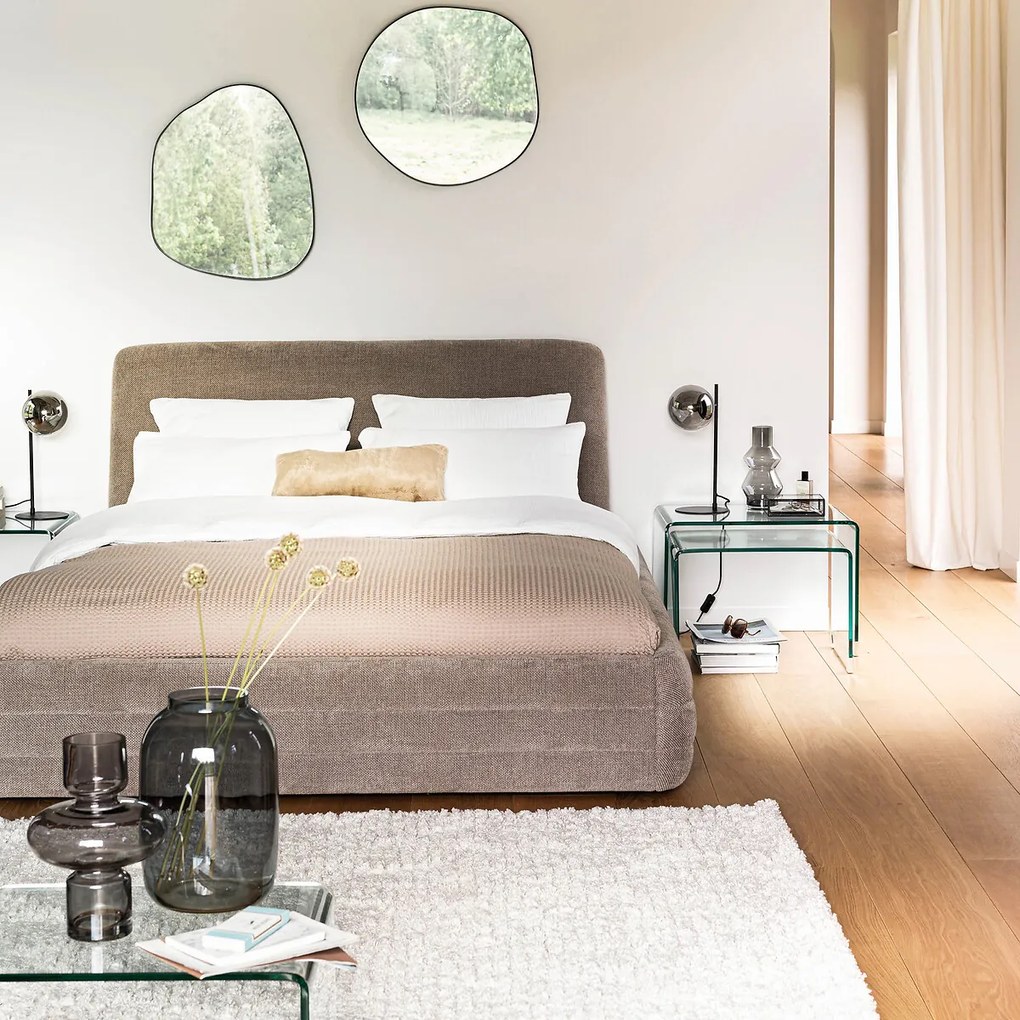 Organische vorm spiegel, lengte 63,5 cm, hoogte 53,3 cm, ORNICA