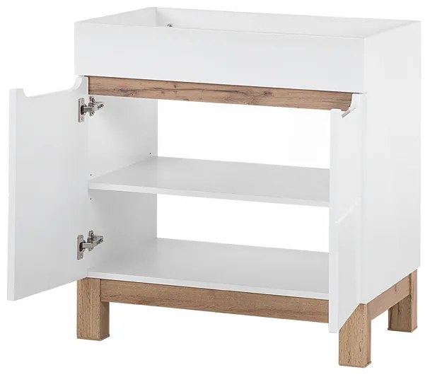 Comad Bali White 821 FSC onderkast 80cm eiken/wit