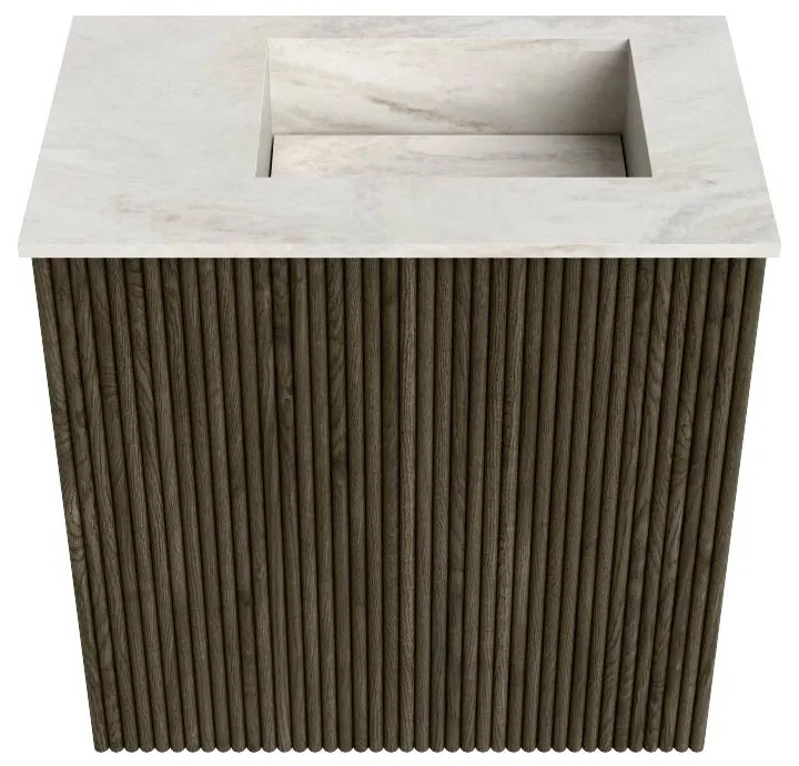 Mondiaz Joya DLux 40cm toiletmeubel shadow met wastafel faye rechts zonder kraangat ostra