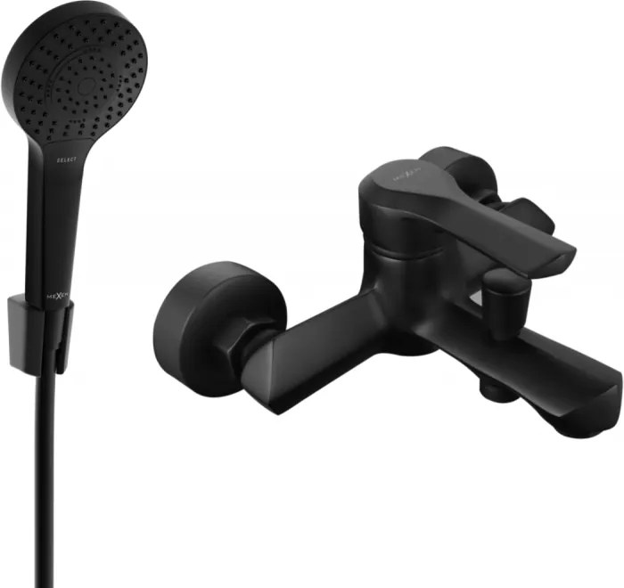 Mexen Sabre R05 badkraan met doucheset, zwart - 7213R05-70