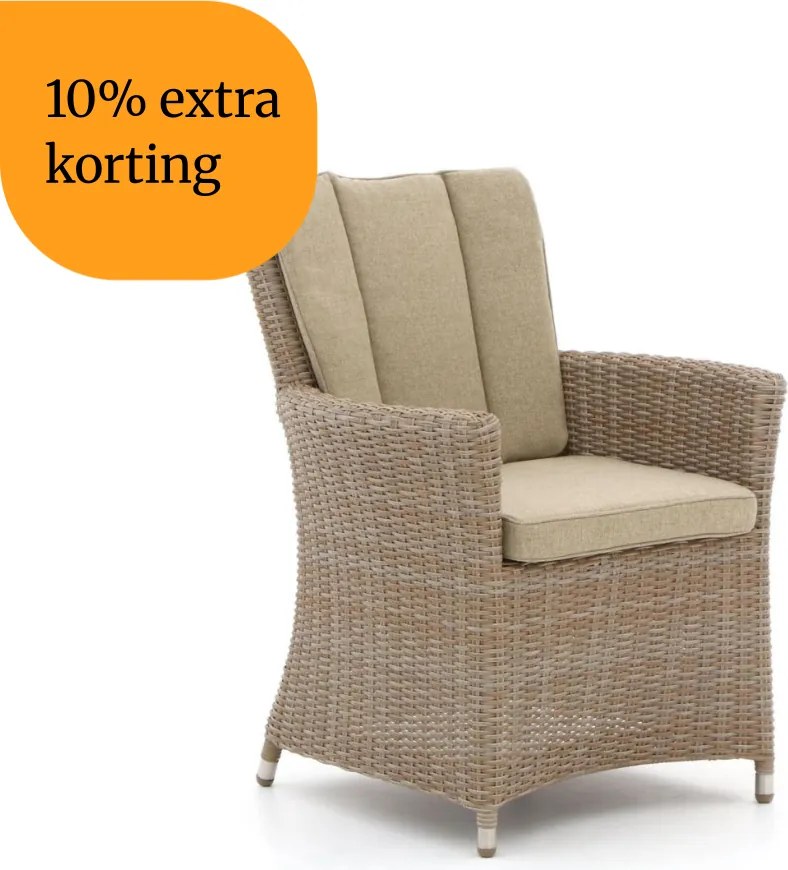 + 10% kassakorting | Dining tuinstoel | Intenso Adriano | Wicker (vlechtwerk) | Taupe | Kees Smit Tuinmeubelen
