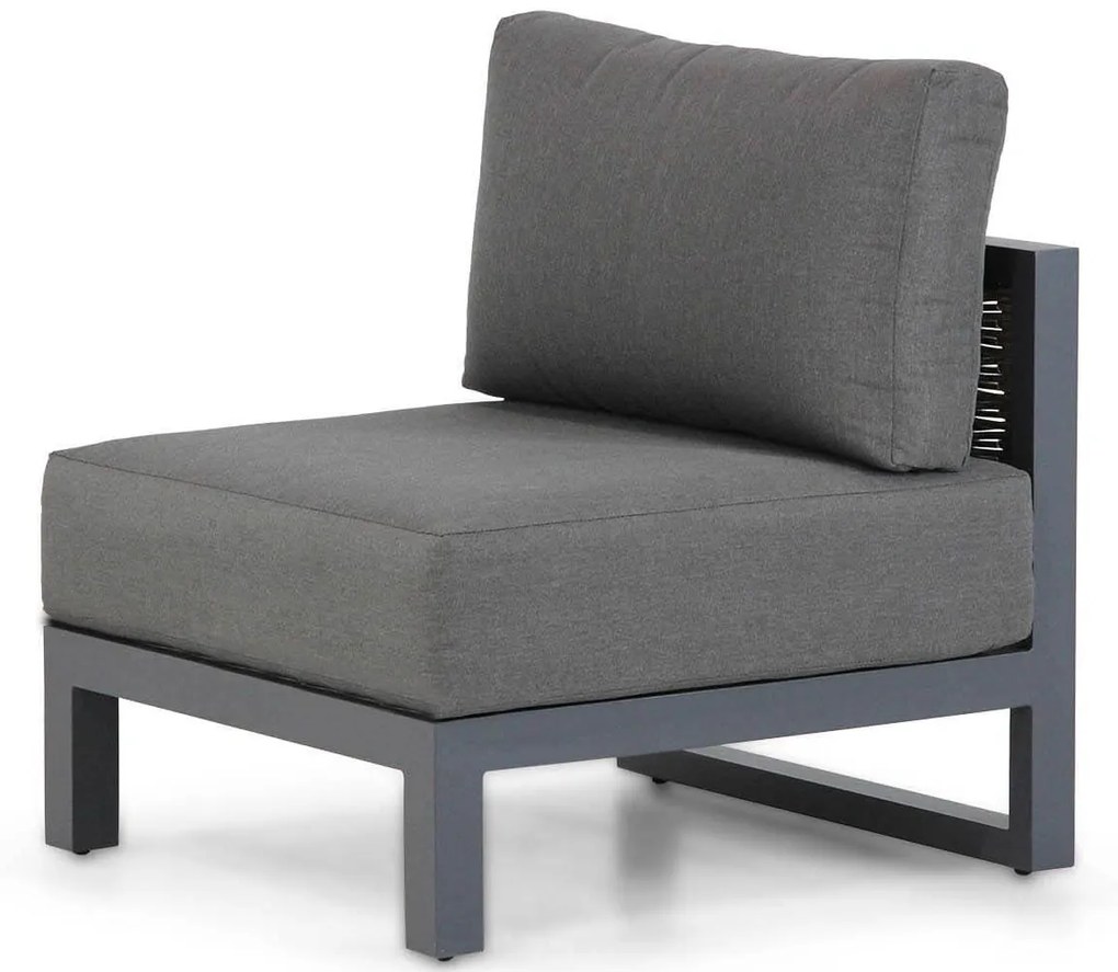 Chaise Loungeset 3 personen Aluminium/wicker Grijs Santika Furniture Santika