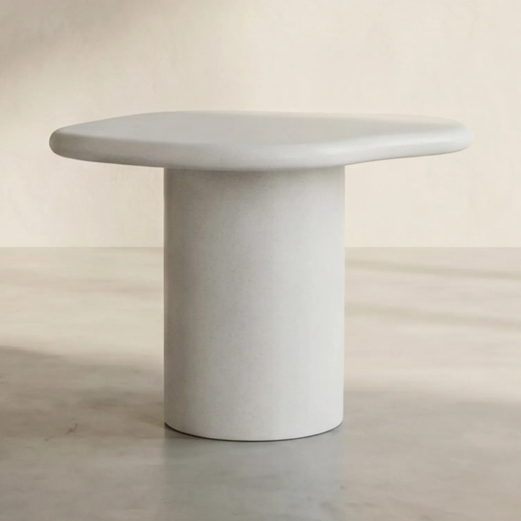 By-Boo Seki Witte Bijzettafel Organisch - 57 X 44cm.