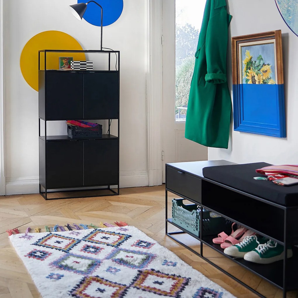 Gekleurd vloerkleed in berberstijl Ourika