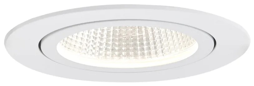 Set van 6 inbouwspot wit 9,5cm incl. LED 1300 lm dimbaar IP65 - Gaius