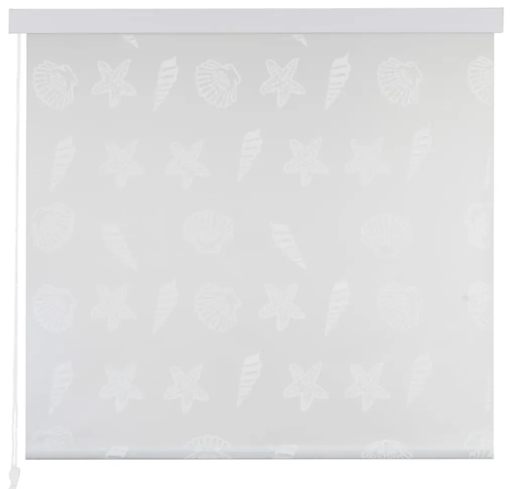 vidaXL Rolgordijn voor douche 140x240 cm zeester