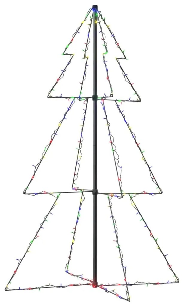 vidaXL Kegelkerstboom 200 LED's binnen en buiten 98x150 cm