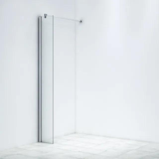 Saniclass Bellini Inloopdouche - 30x200cm - helder glas - chroom WR30-C/C