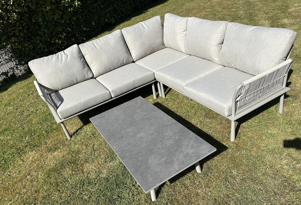 DATHO OUTDOOR Hoek Loungeset - Trino - Aluminium - Datho Outdoor - Beige