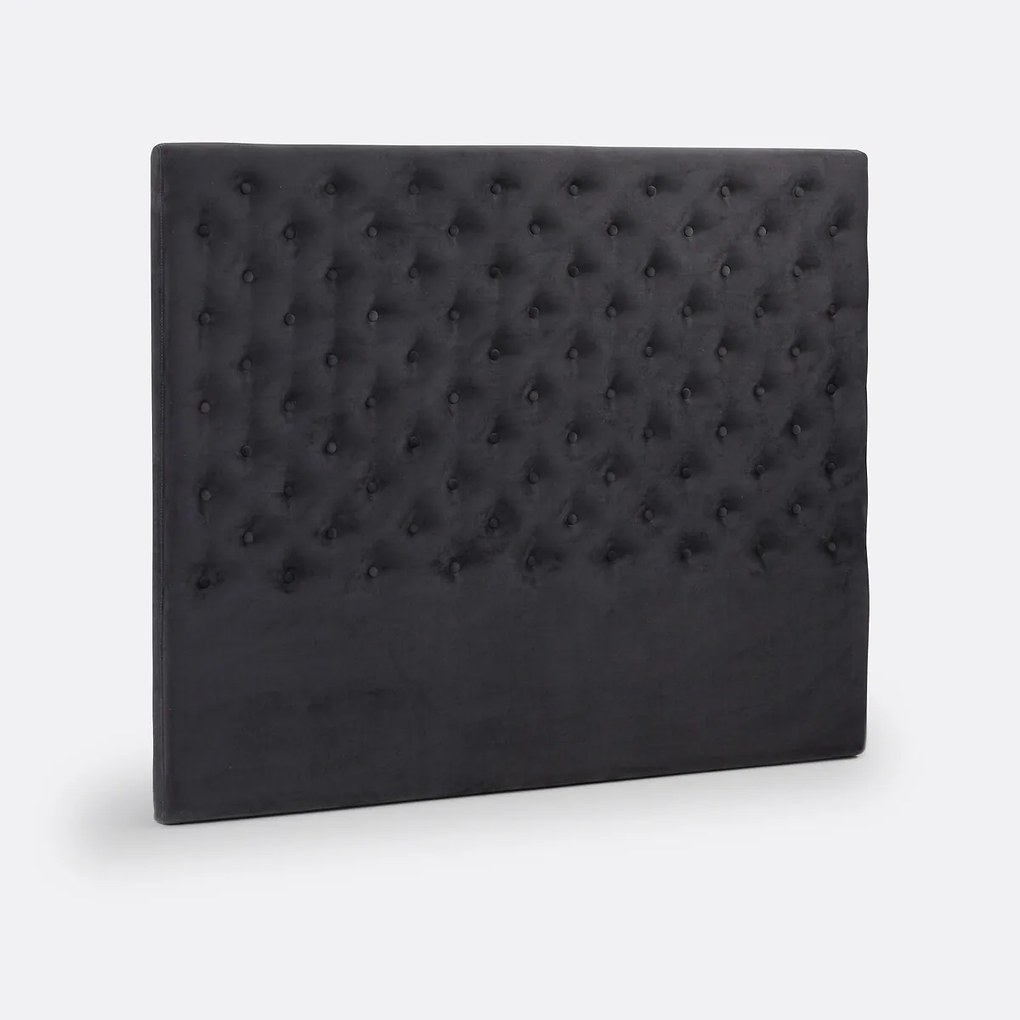 Gecapitonneerd hoofdbord in fluweel Jédéo