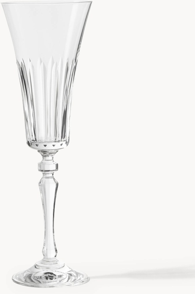 Kristallen champagneglazen Alessio, 4-delig