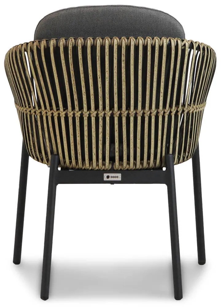 Tuinset 4 personen 180 cm Aluminium/wicker Taupe Coco Nathan/Como