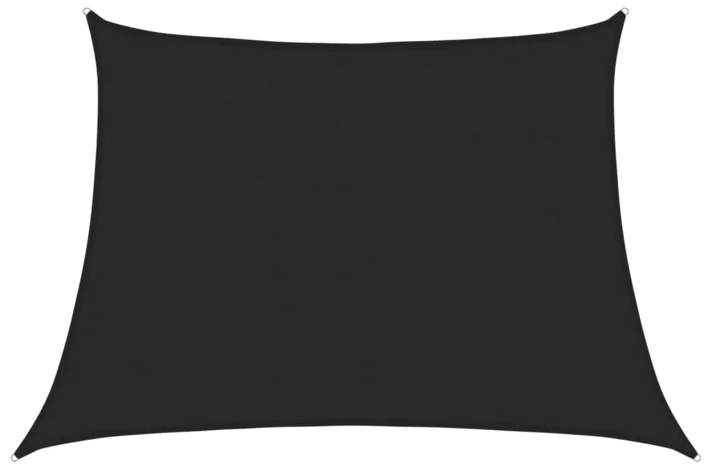 vidaXL Zonnezeil 160 g/m² 4/5x3 m HDPE zwart