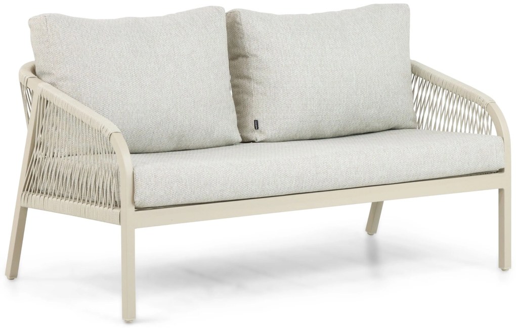 Stoel en Bank Loungeset 5 personen Aluminium/rope Taupe Lifestyle Garden Furniture Biagio