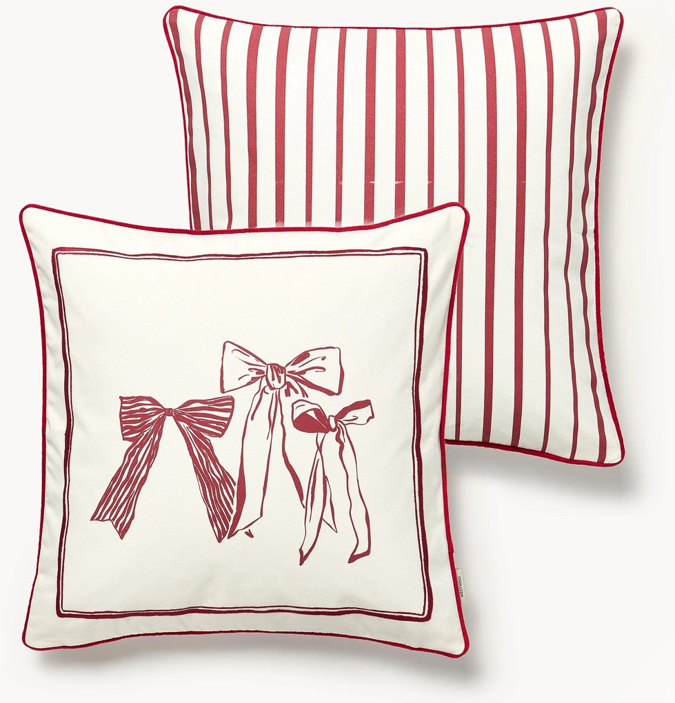 Designer omkeerbare kerstkussenhoes Clarette van Agathe Marty