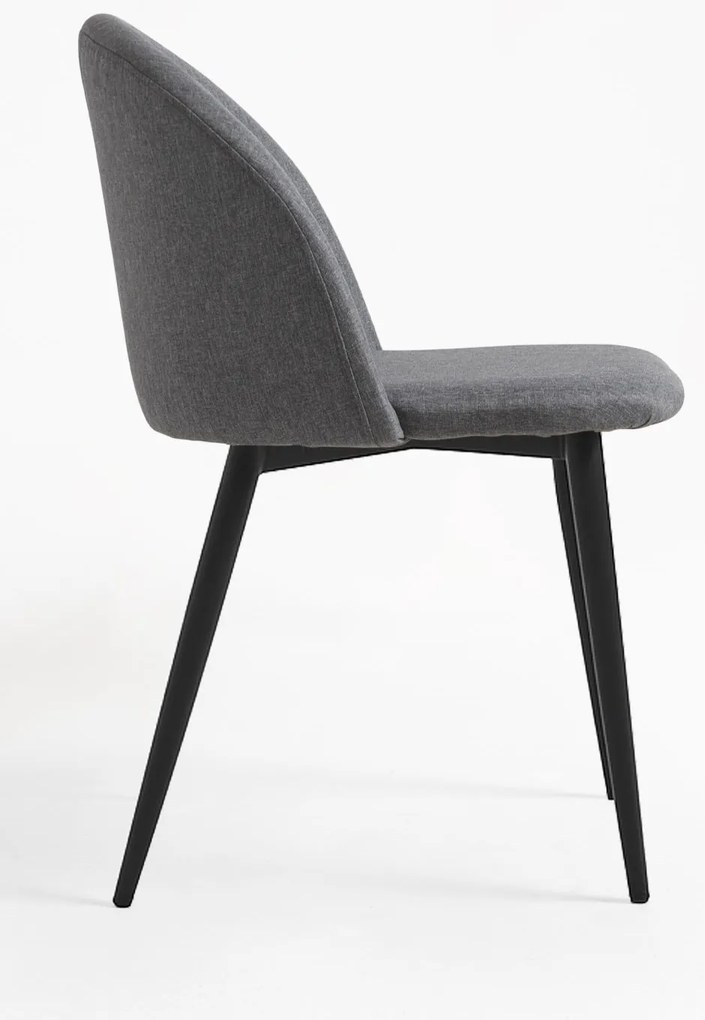 Stoel Black Vint Stof