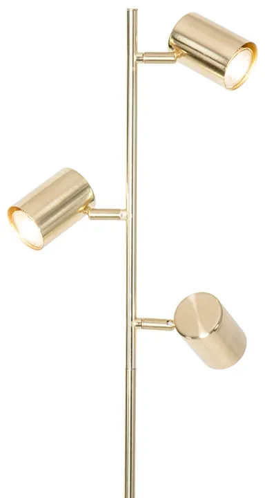 Moderne vloerlamp messing 3-lichts - Jeana Modern GU10 Binnenverlichting Lamp
