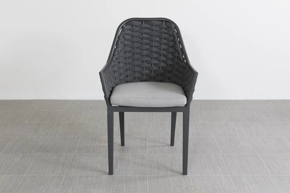 Lucca dark grey/Verona antraciet 220 cm. tuinset - 7-delig