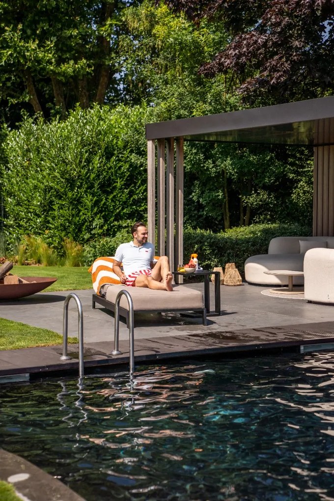 Mexico sunbrella ligbed 200x85 cm. - Taupe