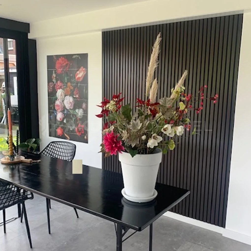 AkuPanel 240 cm Zwart Eiken   - Akoestische panelen