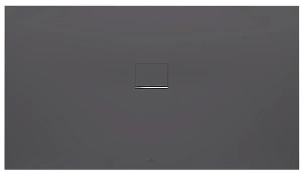Villeroy & Boch SQUARO INFINITY Douchebak 180x90x4cm 90cm rechthoek Quaryl Antraciet udq1890sqi2bv-1s