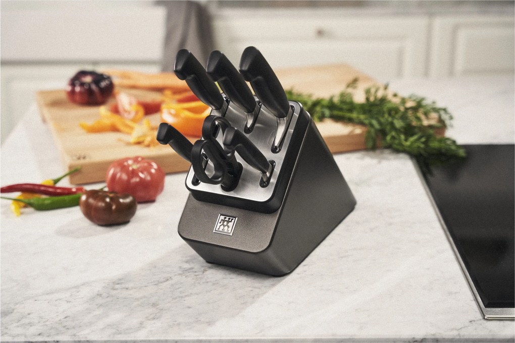 ZWILLING VIER STERNE 7-delig, Messenblok, Anthraciet - VIER STERNE - ZWILLING