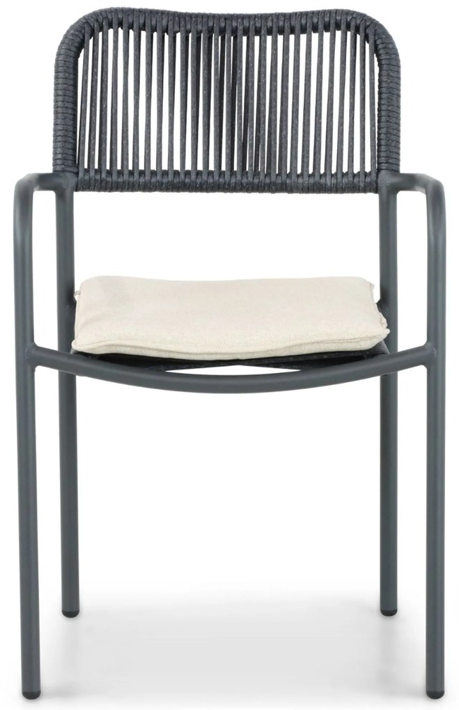 Tuinset 8 personen 300 cm Aluminium/rope Grijs Coco Penya/Weave