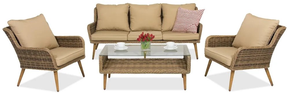 Bilbao Coffee 5 Garden Point tuinmeubelen bruin