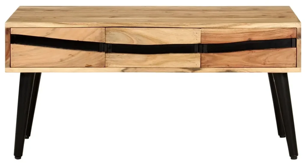 vidaXL Salontafel 88x50x42 cm massief acaciahout