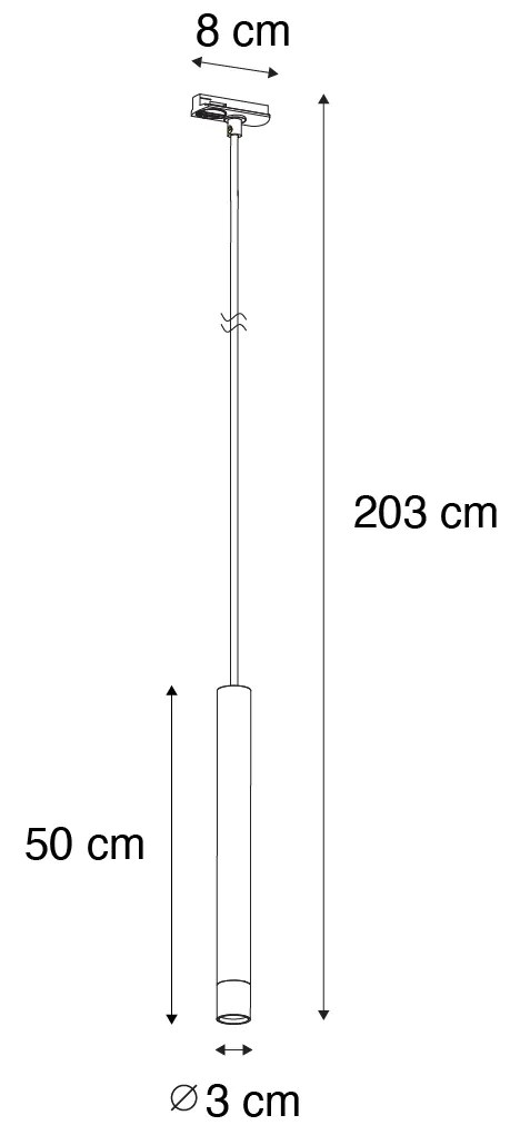 Moderne hanglamp donkerbrons voor railsysteem 1-fase - Iconic Frini Modern G9 Binnenverlichting Lamp