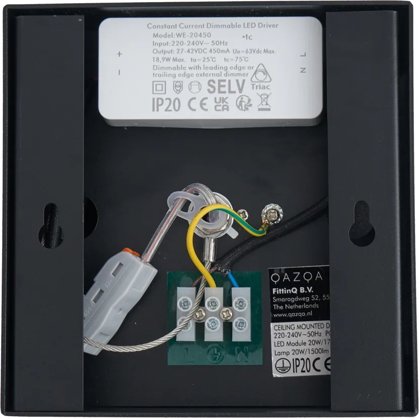 Moderne opbouw spot zwart incl. LED dimbaar - Dionysos