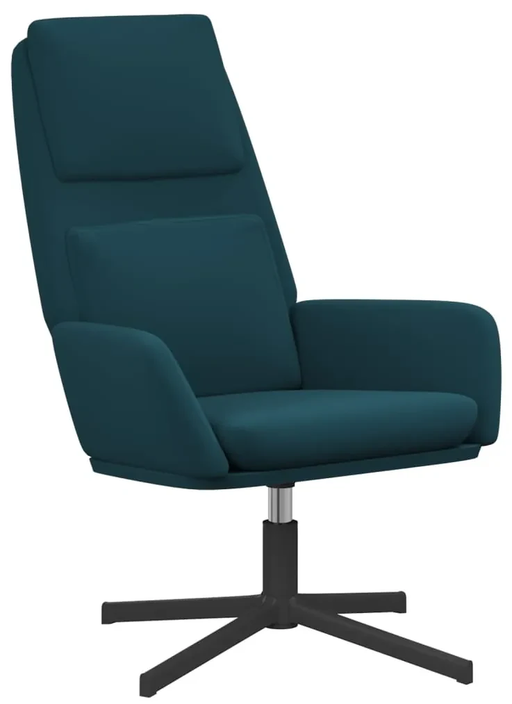 vidaXL Relaxstoel fluweel blauw