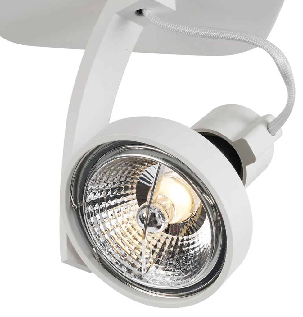 Design plafondSpot / Opbouwspot / Plafondspot wit GU10 70mm draai- en kantelbaar - Vo Design GU10 rond vierkant Binnenverlichting Lamp