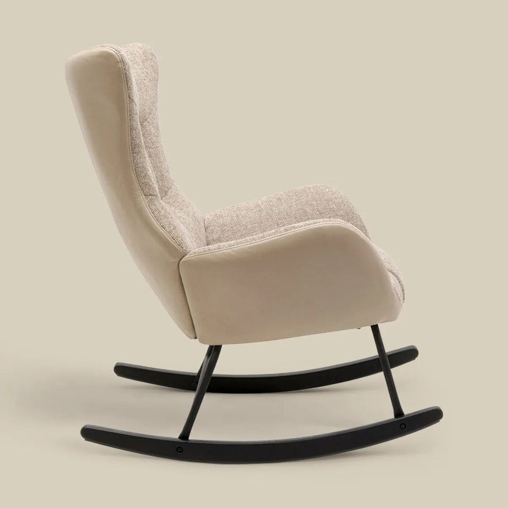 Beige Schommelstoel