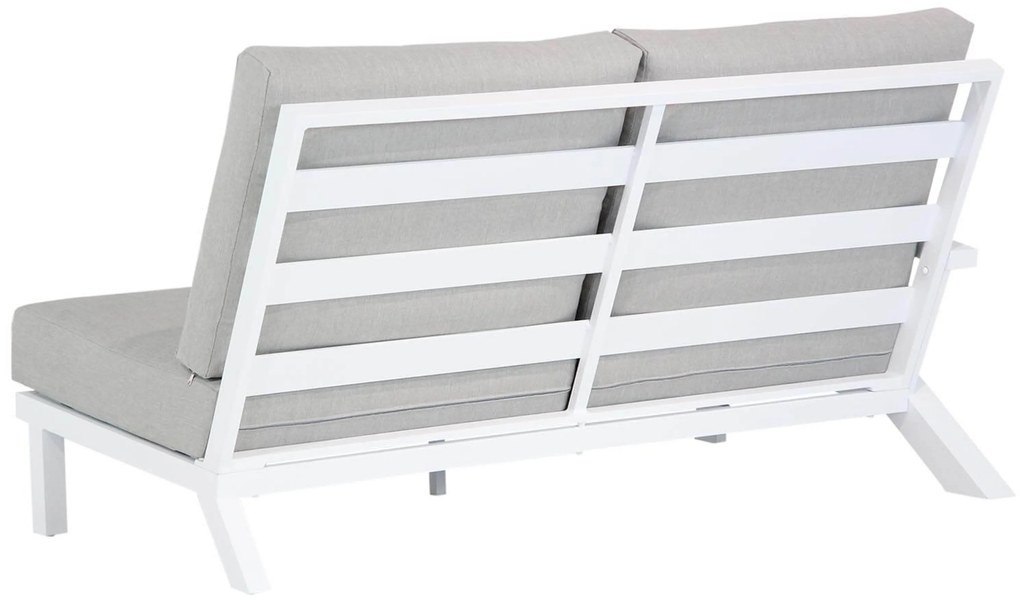 Hoek loungeset 6 personen Aluminium Wit Santika Furniture Santika Cinta
