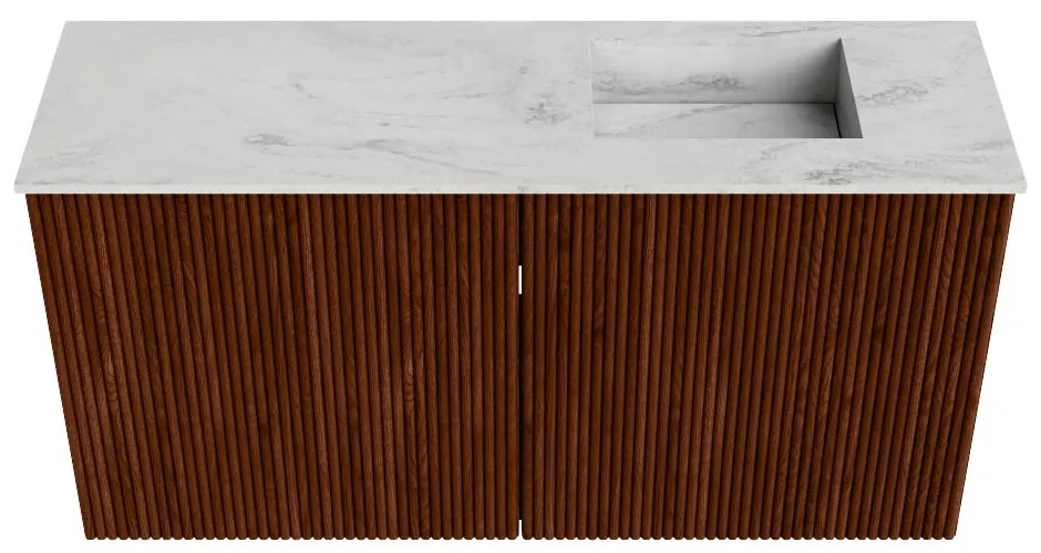 Mondiaz Joya DLux 80cm toiletmeubel ruby met wastafel faye rechts 1 kraangat opalo