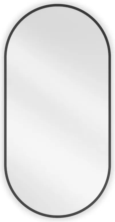 Mexen Loft ovale badkamerspiegel 90 x 45 cm, zwarte lijst - 9851-090-045-000-70