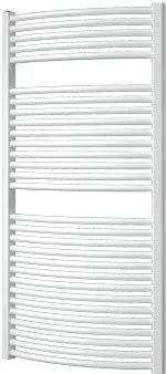 Plieger Onda designradiator horizontaal gebogen 1196x585mm 804W zilver metallic