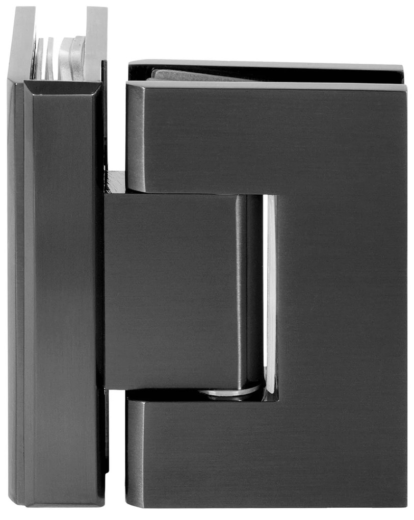 Brauer JC profielloze douchecabine XL 120x90cm gunmetal geborsteld