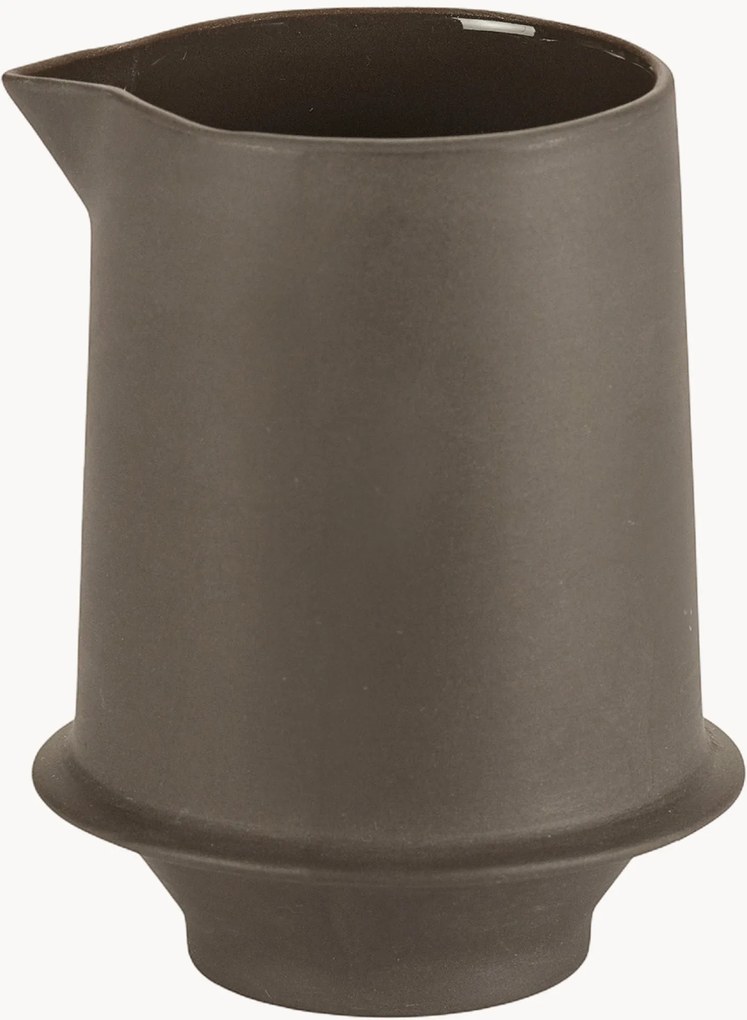 Handgemaakte porseleinen melkkan Dune, 240 ml