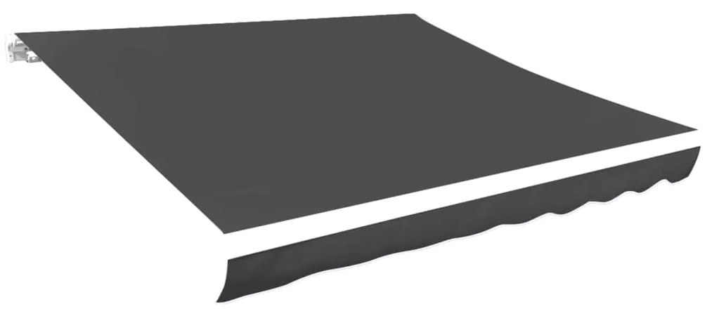 vidaXL Luifeldoek 500x300 cm canvas antraciet