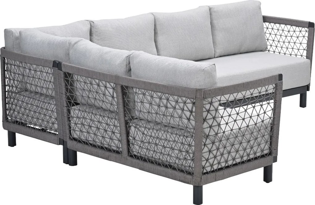 Garden Impressions Oliver loungeset 4-delig - donker grijs