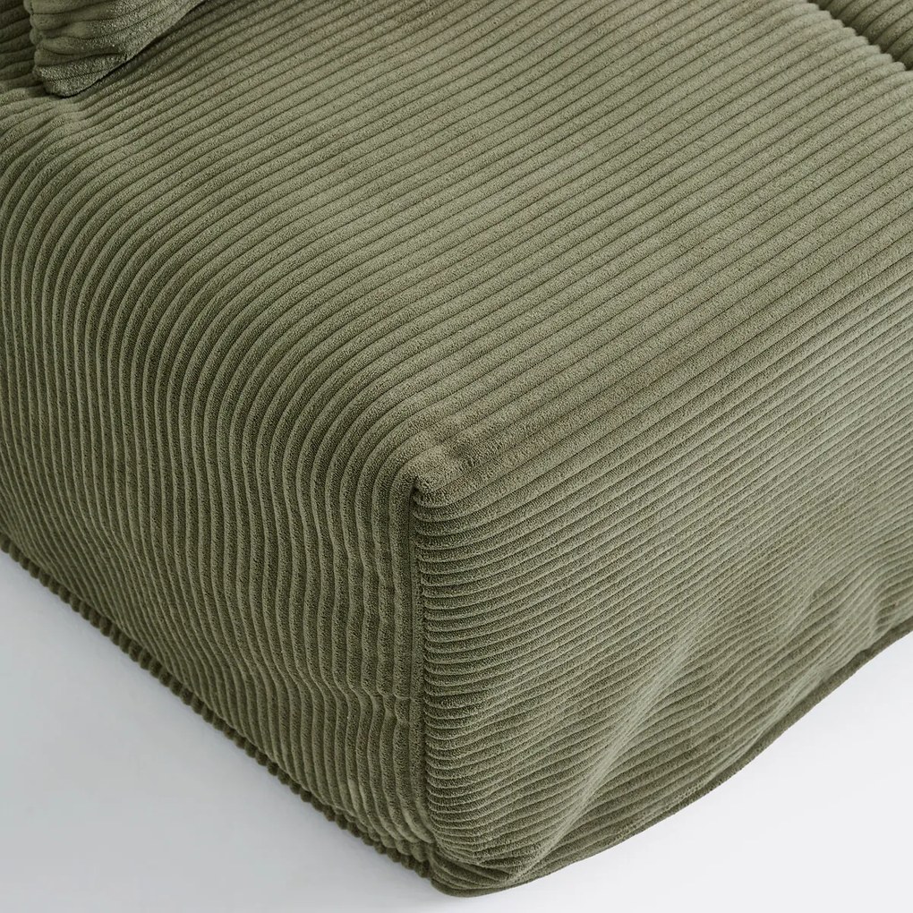 Slaapbank BZ, 10 cm schuim, ribfluweel, AVA