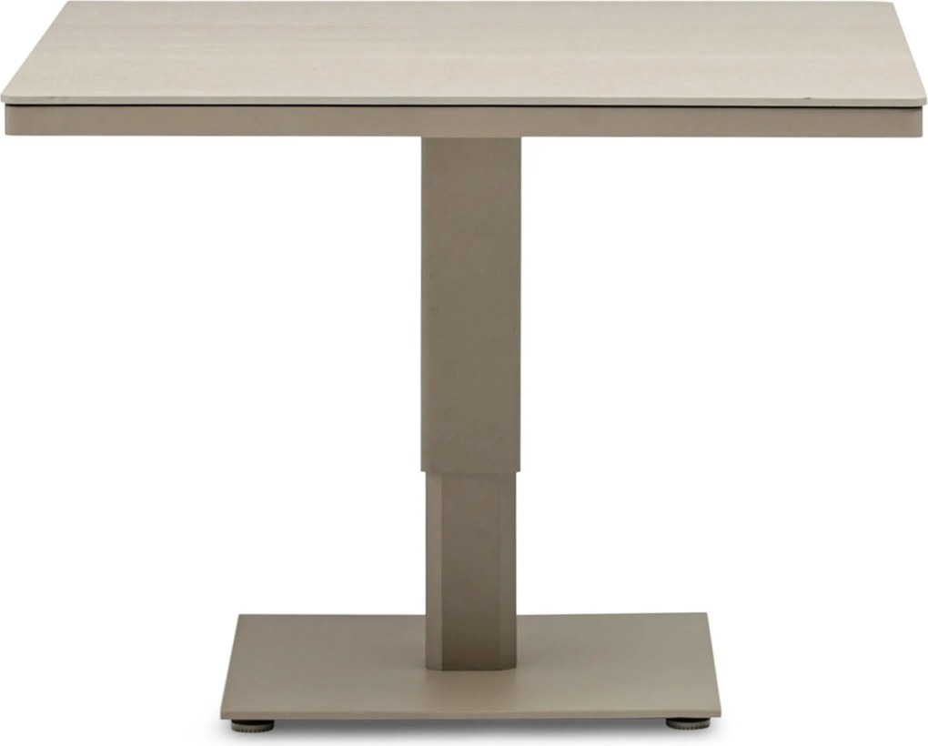Tuintafel vierkant 90 x 90 cm Zand/Beige Tivano in hoogte verstelbare